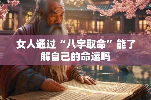 女人通过“八字取命”能了解自己的命运吗