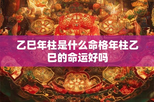 乙巳年柱是什么命格年柱乙巳的命运好吗