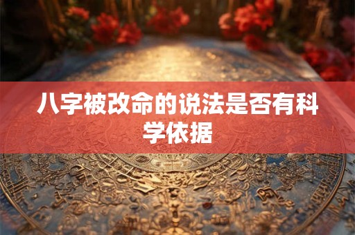 八字被改命的说法是否有科学依据