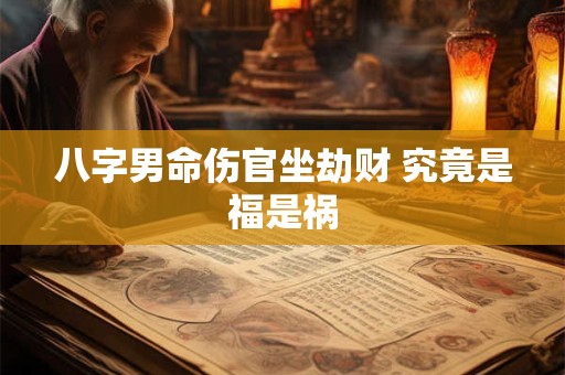 八字男命伤官坐劫财 究竟是福是祸