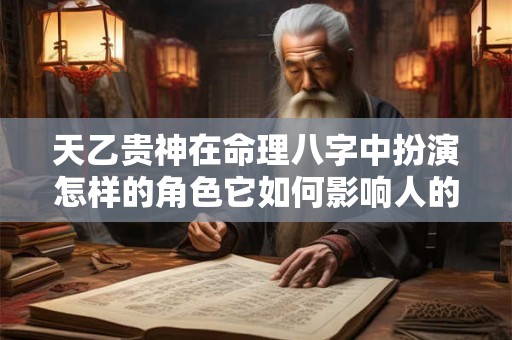 天乙贵神在命理八字中扮演怎样的角色它如何影响人的命运