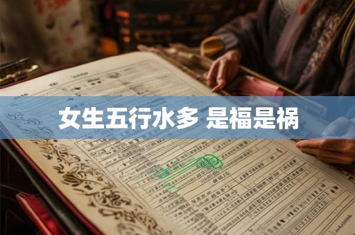 女生五行水多 是福是祸