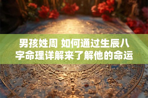 男孩姓周 如何通过生辰八字命理详解来了解他的命运和性格特点
