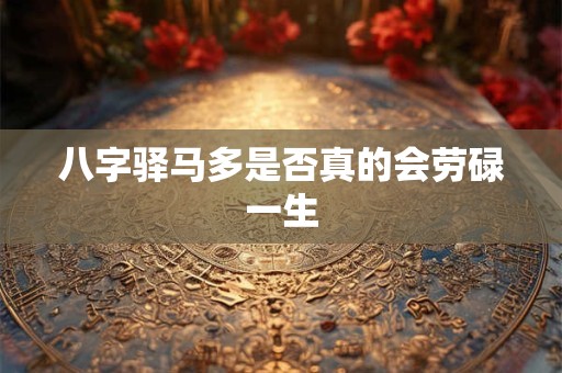 八字驿马多是否真的会劳碌一生