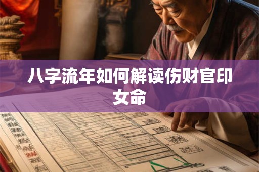 八字流年如何解读伤财官印女命