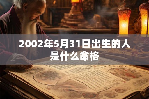 2002年5月31日出生的人是什么命格