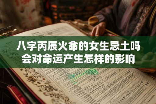 八字丙辰火命的女生忌土吗会对命运产生怎样的影响