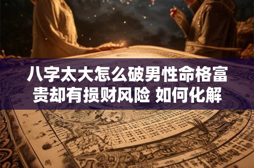 八字太大怎么破男性命格富贵却有损财风险 如何化解