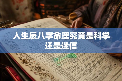 人生辰八字命理究竟是科学还是迷信