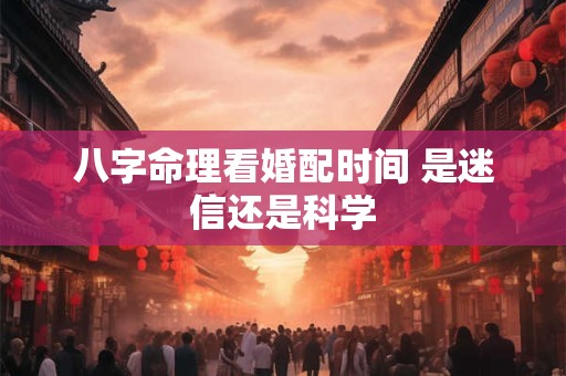 八字命理看婚配时间 是迷信还是科学