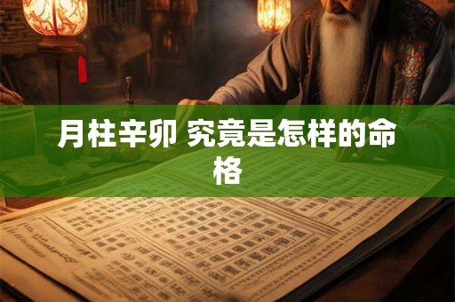 月柱辛卯 究竟是怎样的命格