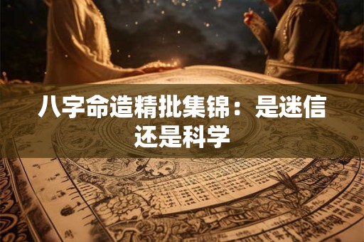八字命造精批集锦：是迷信还是科学
