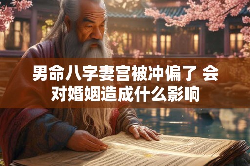男命八字妻宫被冲偏了 会对婚姻造成什么影响