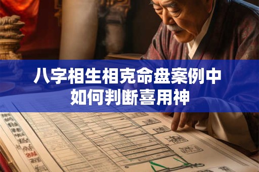 八字相生相克命盘案例中 如何判断喜用神
