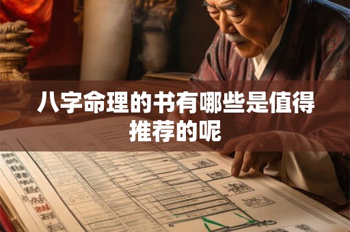 八字命理的书有哪些是值得推荐的呢