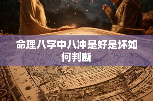 命理八字中八冲是好是坏如何判断