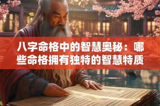 八字命格中的智慧奥秘：哪些命格拥有独特的智慧特质