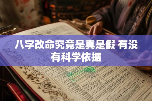 八字改命究竟是真是假 有没有科学依据