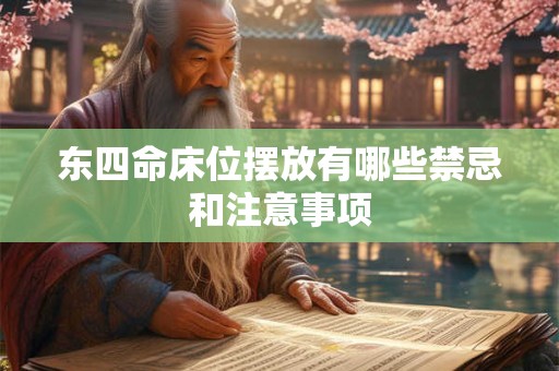 东四命床位摆放有哪些禁忌和注意事项