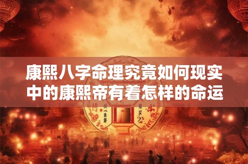 康熙八字命理究竟如何现实中的康熙帝有着怎样的命运轨迹