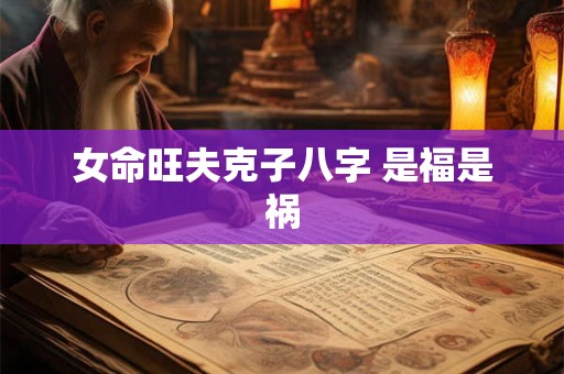 女命旺夫克子八字 是福是祸