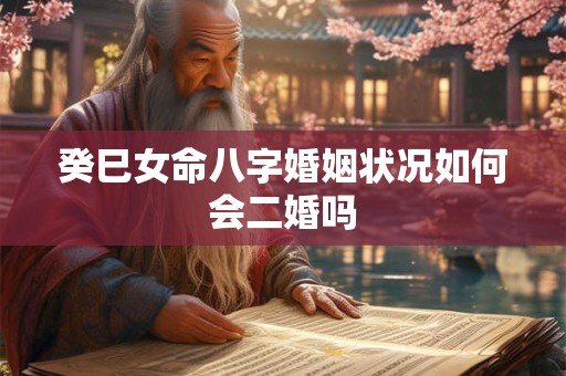 癸巳女命八字婚姻状况如何会二婚吗