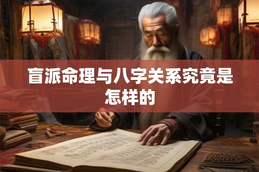 盲派命理与八字关系究竟是怎样的