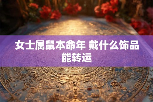 女士属鼠本命年 戴什么饰品能转运