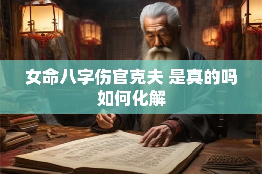 女命八字伤官克夫 是真的吗如何化解