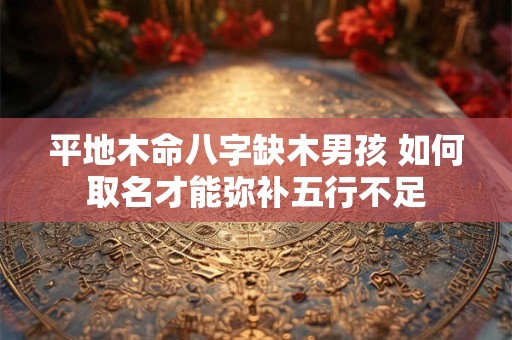 平地木命八字缺木男孩 如何取名才能弥补五行不足
