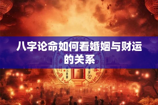 八字论命如何看婚姻与财运的关系