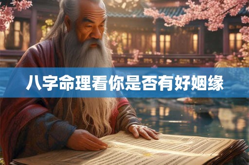 八字命理看你是否有好姻缘