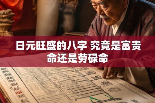 日元旺盛的八字 究竟是富贵命还是劳碌命