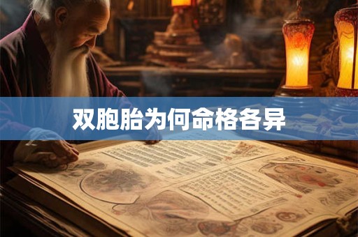 双胞胎为何命格各异
