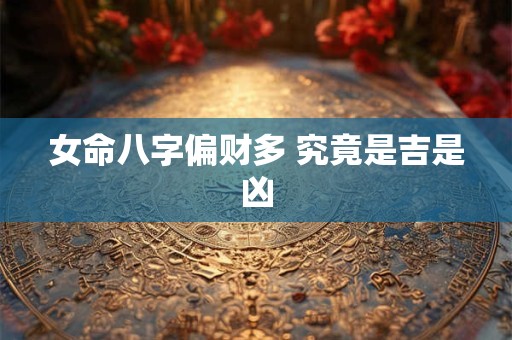 女命八字偏财多 究竟是吉是凶