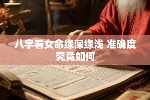 八字看女命缘深缘浅 准确度究竟如何