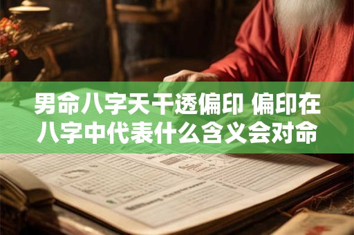 男命八字天干透偏印 偏印在八字中代表什么含义会对命运产生怎样的影响