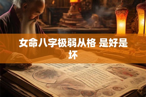 女命八字极弱从格 是好是坏