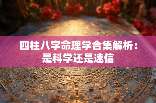 四柱八字命理学合集解析：是科学还是迷信