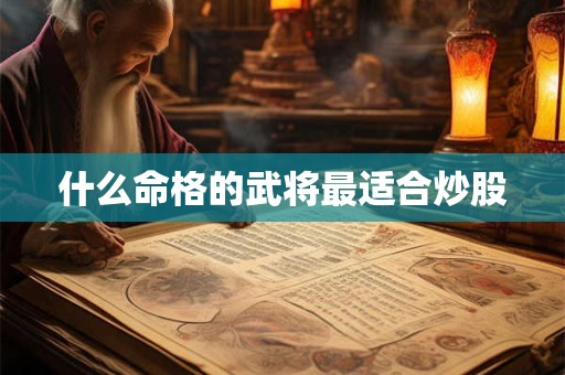 什么命格的武将最适合炒股