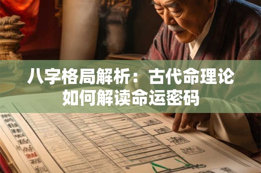 八字格局解析：古代命理论如何解读命运密码