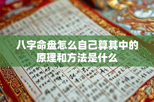 八字命盘怎么自己算其中的原理和方法是什么