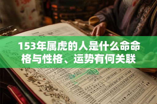 153年属虎的人是什么命命格与性格、运势有何关联