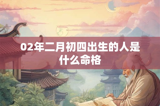 02年二月初四出生的人是什么命格