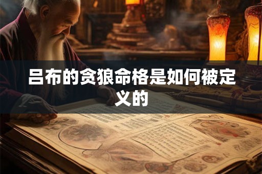 吕布的贪狼命格是如何被定义的