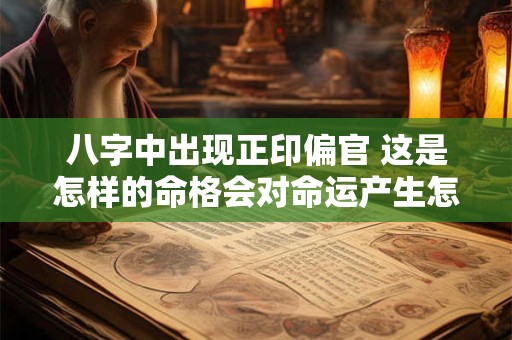 八字中出现正印偏官 这是怎样的命格会对命运产生怎样的影响
