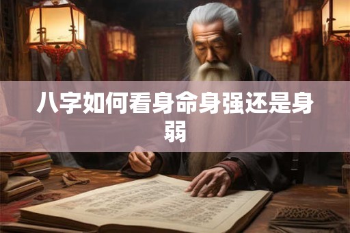 八字如何看身命身强还是身弱