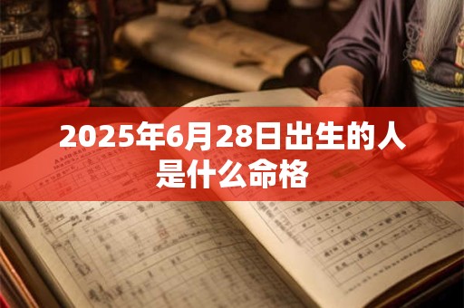 2025年6月28日出生的人是什么命格