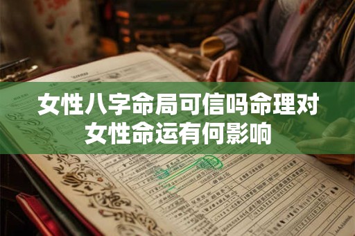女性八字命局可信吗命理对女性命运有何影响