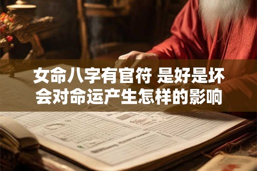 女命八字有官符 是好是坏会对命运产生怎样的影响